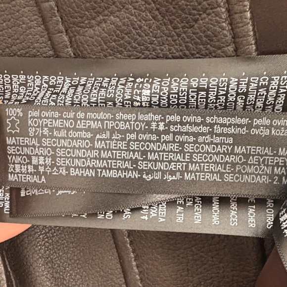 Massimo Dutti Black and Brown Bomber Jacket - Picture 11 of 14